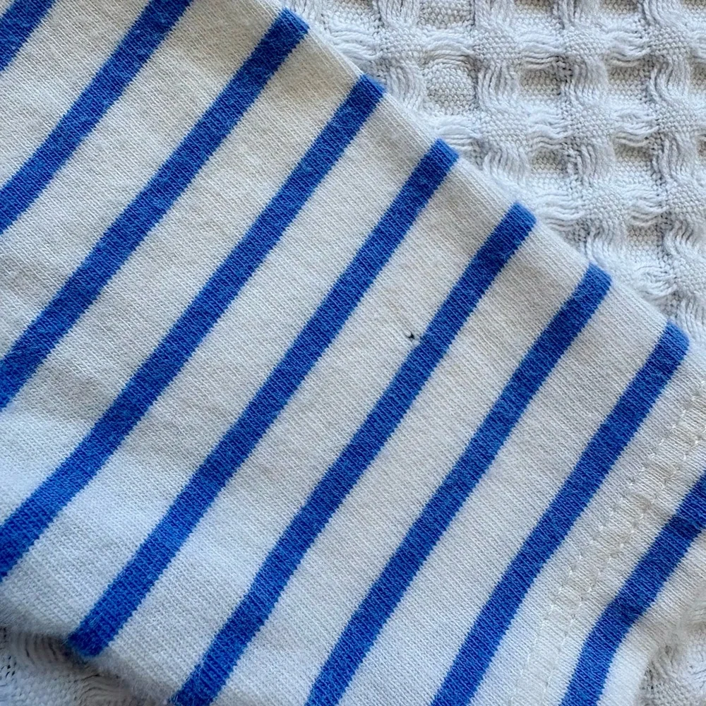 Baby Boden Hotch Potch Chambray Denim Stripe Long-Sleeve Dress: 3-6M